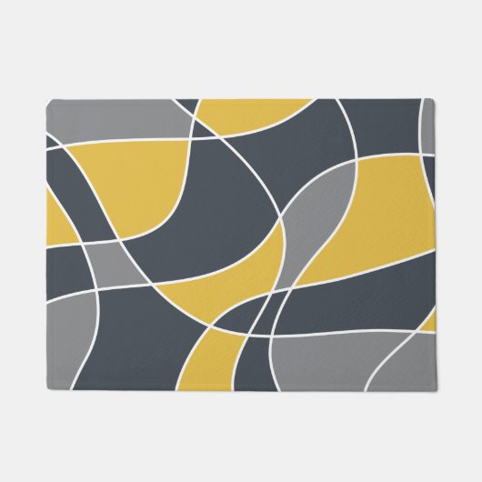 Abstract, modern, geometric, trendy pattern fußmatte (Vorderseite)