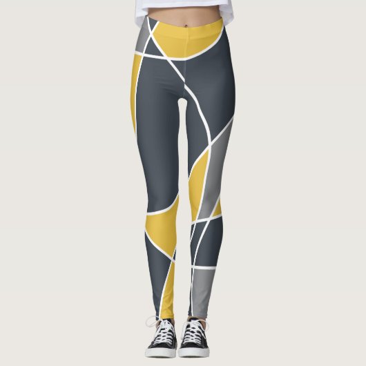 Abstract, modern, geometric, trendy pattern leggings (Vorderseite)