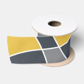 Abstract, modern, geometric, trendy pattern satinband (Spule)