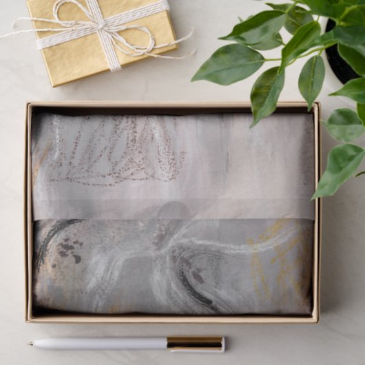 Abstract Modern Gray Decoupage Tissue Paper Seidenpapier (Geschenk)