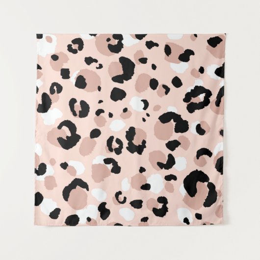 Abstract modern leopard seamless pattern. Animals  Wandteppich (Vorderseite (Horizontal))