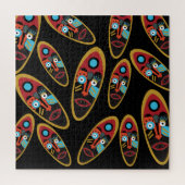 abstract modern masks pattern puzzle (Vertikal)