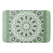 Abstract modern mosaic kaleidoscopic tile pattern badematte (Vorderseite)