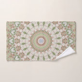 Abstract modern mosaic kaleidoscopic tile pattern badhandtuch set (Handtuch)