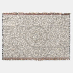 Abstract modern mosaic kaleidoscopic tile pattern decke
