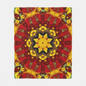 Abstract modern mosaic kaleidoscopic tile pattern fleecedecke (Vorderseite)