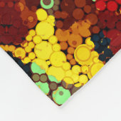 Abstract modern mosaic kaleidoscopic tile pattern fleecedecke (Ecke)