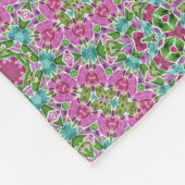 Abstract modern mosaic kaleidoscopic tile pattern fleecedecke (Ecke)