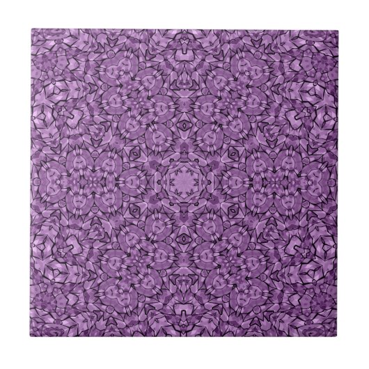 Abstract modern mosaic kaleidoscopic tile pattern fliese (Vorderseite)