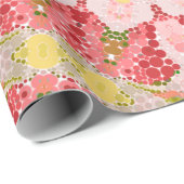 Abstract modern mosaic kaleidoscopic tile pattern geschenkpapier (Rolleneckpunkt)