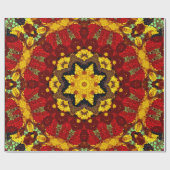 Abstract modern mosaic kaleidoscopic tile pattern geschenkpapier (Flach)
