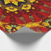 Abstract modern mosaic kaleidoscopic tile pattern geschenkpapier (Ecke)