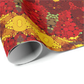 Abstract modern mosaic kaleidoscopic tile pattern geschenkpapier (Rolleneckpunkt)