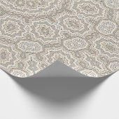 Abstract modern mosaic kaleidoscopic tile pattern geschenkpapier (Ecke)