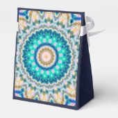 Abstract modern mosaic kaleidoscopic tile pattern geschenkschachtel (Rückseite)