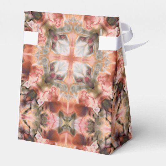 Abstract modern mosaic kaleidoscopic tile pattern geschenkschachtel (Rückseite)