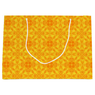 Abstract modern mosaic kaleidoscopic tile pattern große geschenktüte