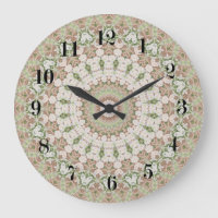 Abstract modern mosaic kaleidoscopic tile pattern