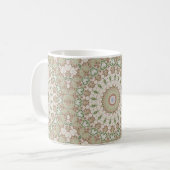 Abstract modern mosaic kaleidoscopic tile pattern kaffeetasse (Vorderseite Links)