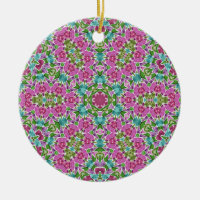 Abstract modern mosaic kaleidoscopic tile pattern