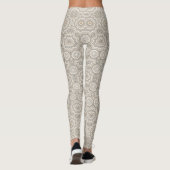 Abstract modern mosaic kaleidoscopic tile pattern leggings (Rückseite)