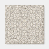 Abstract modern mosaic kaleidoscopic tile pattern magnet (Vorne)