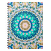 Abstract modern mosaic kaleidoscopic tile pattern notizblock (Vorderseite)