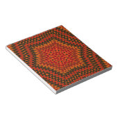 Abstract modern mosaic kaleidoscopic tile pattern notizblock (angewinkelt)
