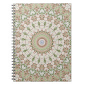 Abstract modern mosaic kaleidoscopic tile pattern notizblock (Vorderseite)