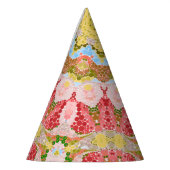 Abstract modern mosaic kaleidoscopic tile pattern partyhütchen (Links)