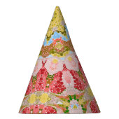 Abstract modern mosaic kaleidoscopic tile pattern partyhütchen (Rechts)