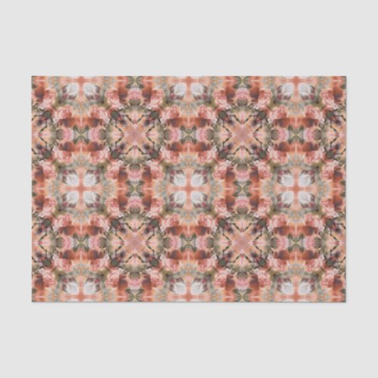 Abstract modern mosaic kaleidoscopic tile pattern seidenpapier (Vorderseite)
