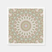 Abstract modern mosaic kaleidoscopic tile pattern serviette (Vorderseite)