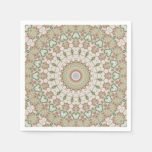 Abstract modern mosaic kaleidoscopic tile pattern serviette (Vorderseite)