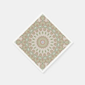 Abstract modern mosaic kaleidoscopic tile pattern serviette (Ecke)