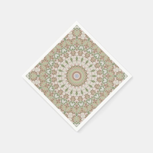 Abstract modern mosaic kaleidoscopic tile pattern serviette (Ecke)