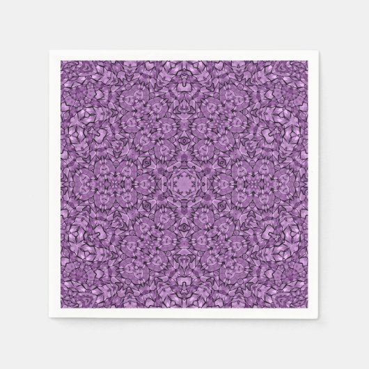 Abstract modern mosaic kaleidoscopic tile pattern serviette (Vorderseite)