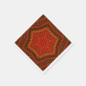 Abstract modern mosaic kaleidoscopic tile pattern serviette (Ecke)
