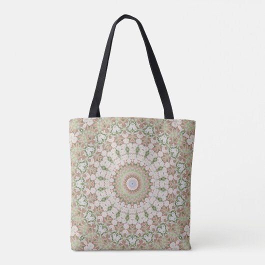 Abstract modern mosaic kaleidoscopic tile pattern tasche (Rückseite)