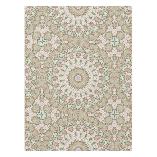 Abstract modern mosaic kaleidoscopic tile pattern tischdecke (Vorderseite)