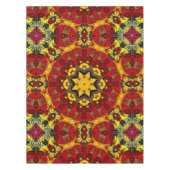 Abstract modern mosaic kaleidoscopic tile pattern tischdecke (Vorderseite)