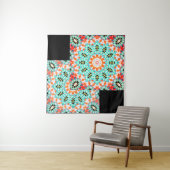 Abstract modern mosaic kaleidoscopic tile pattern wandteppich (Beispiel)