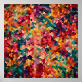 Abstract Modern Pattern: Vibrant Tessellation  Poster (Vorne)