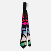 Abstract modern polygonal graffiti geometrical dar krawatte (Vorderseite)