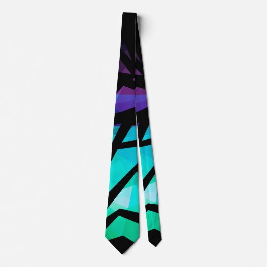 Abstract modern polygonal graffiti geometrical dar krawatte (Vorderseite)