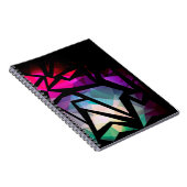 Abstract modern polygonal graffiti geometrical dar notizblock (Rechte Seite)