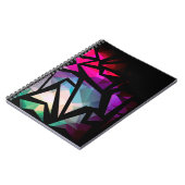Abstract modern polygonal graffiti geometrical dar notizblock (Linke Seite)