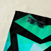 Abstract modern polygonal graffiti geometrical dar strandtuch (Beispiel)