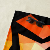 Abstract modern polygonal graffiti geometrical dar strandtuch (Beispiel)