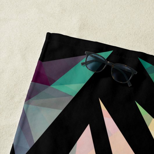 Abstract modern polygonal graffiti geometrical dar strandtuch (Beispiel)